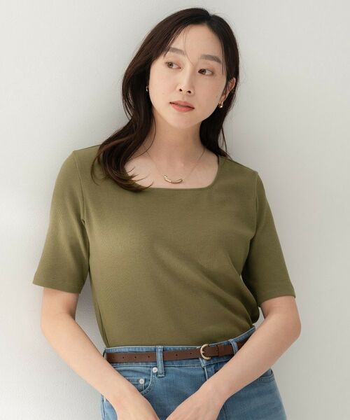 UNTITLED / アンタイトル カットソー | スクエアネックプルオーバー | 詳細10