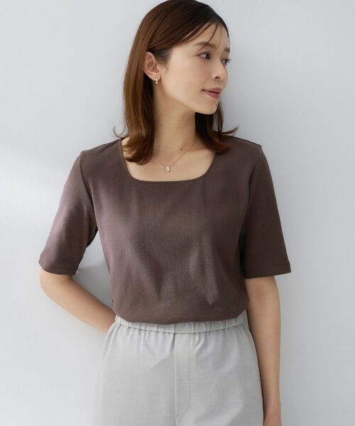 UNTITLED / アンタイトル カットソー | スクエアネックプルオーバー | 詳細14