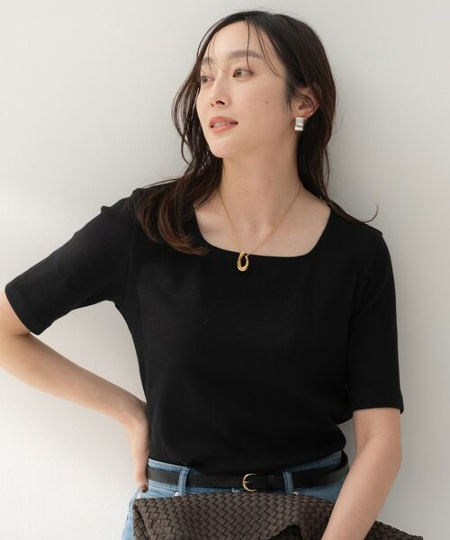 UNTITLED / アンタイトル カットソー | スクエアネックプルオーバー | 詳細6