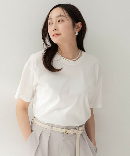UNTITLED / アンタイトル Tシャツ | コットンベーシックカットソー（ホワイト(001)）