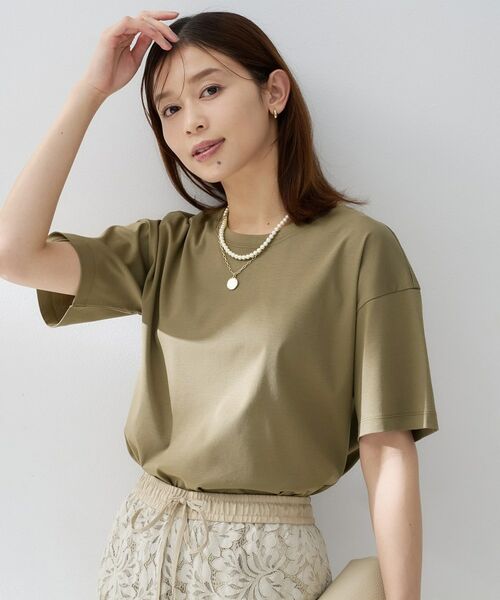 UNTITLED / アンタイトル Tシャツ | コットンベーシックカットソー（カーキ(027)）
