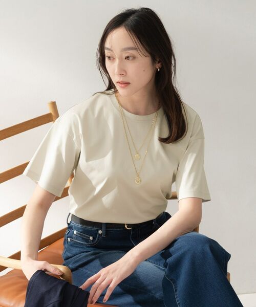 UNTITLED / アンタイトル Tシャツ | コットンベーシックカットソー（グレージュ(050)）