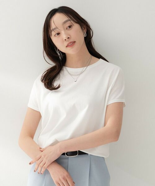 UNTITLED / アンタイトル ニット・セーター | コットンベーシックニット（ホワイト(001)）