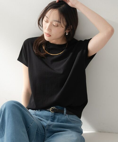 UNTITLED / アンタイトル ニット・セーター | コットンベーシックニット（ブラック(019)）