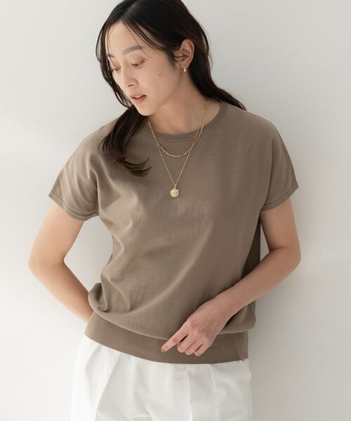 UNTITLED / アンタイトル ニット・セーター | コットンベーシックニット（モカブラウン(042)）