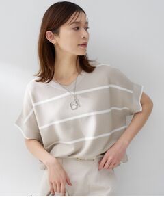 UNTITLED / アンタイトル ニット・セーター | 前後2WAYフレンチスリーブニット