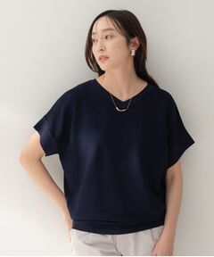 UNTITLED / アンタイトル ニット・セーター | 前後2WAYフレンチスリーブニット