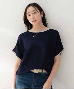 UNTITLED / アンタイトル ニット・セーター | 前後2WAYフレンチスリーブニット