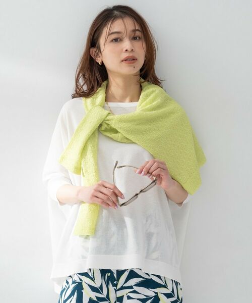 UNTITLED / アンタイトル ニット・セーター | シアーレーヨンプルオーバー（ホワイト(001)）