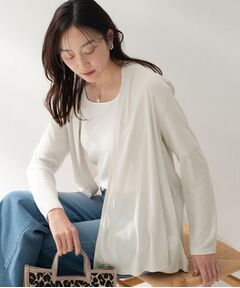 UNTITLED / アンタイトル カーディガン・ボレロ | フライスジャージカーディガン