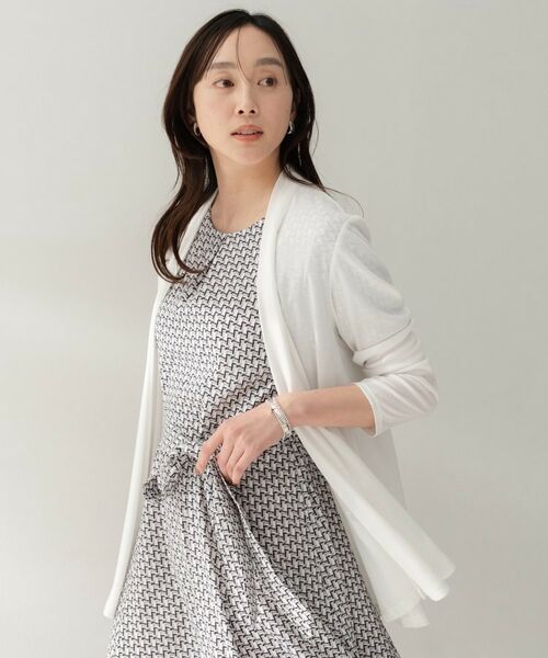 UNTITLED / アンタイトル カーディガン・ボレロ | フライスジャージカーディガン（オフホワイト(003)）
