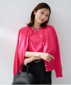 UNTITLED / アンタイトル カーディガン・ボレロ | コットンクルーネックカーディガン