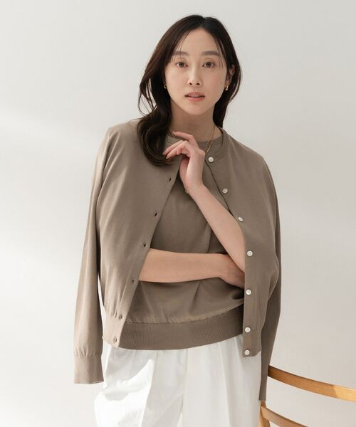 UNTITLED / アンタイトル カーディガン・ボレロ | コットンクルーネックカーディガン | 詳細10