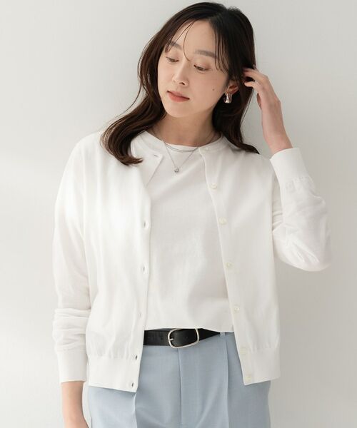 UNTITLED / アンタイトル カーディガン・ボレロ | コットンクルーネックカーディガン | 詳細2