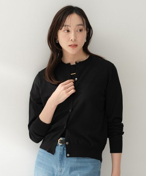 UNTITLED / アンタイトル カーディガン・ボレロ | コットンクルーネックカーディガン | 詳細6