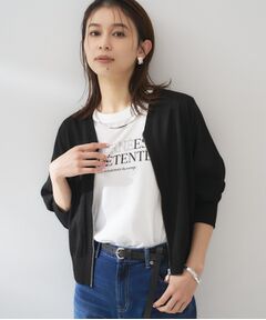 UNTITLED / アンタイトル カーディガン・ボレロ | シアーレーヨンZIPカーディガン