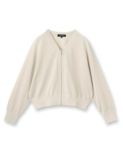 UNTITLED / アンタイトル カーディガン・ボレロ | シアーレーヨンZIPカーディガン | 詳細1