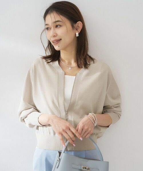 UNTITLED / アンタイトル カーディガン・ボレロ | シアーレーヨンZIPカーディガン | 詳細10