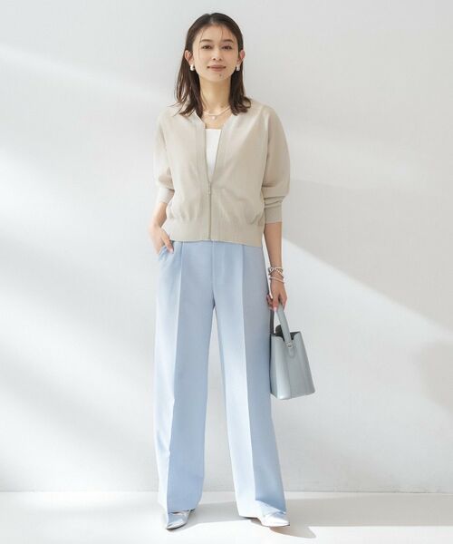 UNTITLED / アンタイトル カーディガン・ボレロ | シアーレーヨンZIPカーディガン | 詳細12
