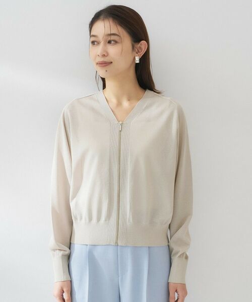 UNTITLED / アンタイトル カーディガン・ボレロ | シアーレーヨンZIPカーディガン | 詳細22