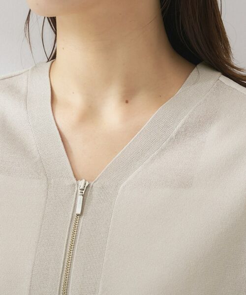 UNTITLED / アンタイトル カーディガン・ボレロ | シアーレーヨンZIPカーディガン | 詳細25