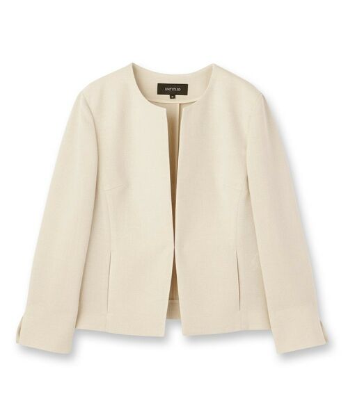 UNTITLED / アンタイトル ノーカラージャケット | ミニマルシルエットジャケット | 詳細1
