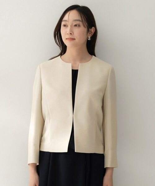 UNTITLED / アンタイトル ノーカラージャケット | ミニマルシルエットジャケット | 詳細14