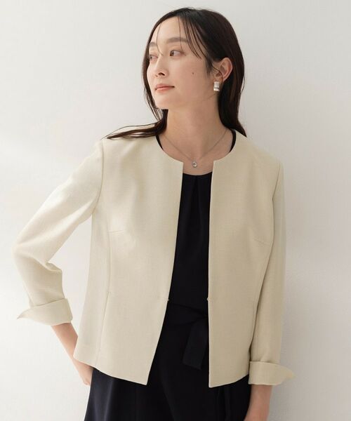 UNTITLED / アンタイトル ノーカラージャケット | ミニマルシルエットジャケット | 詳細6