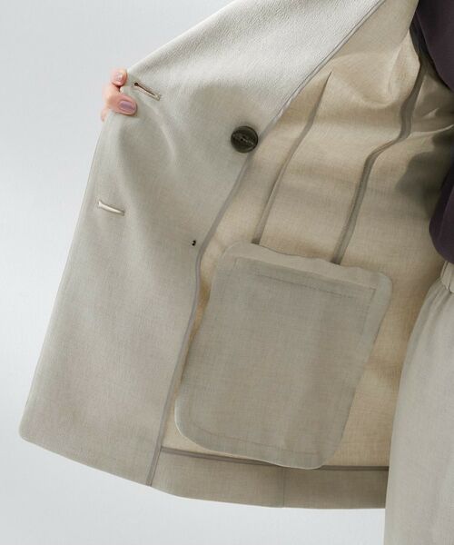 UNTITLED / アンタイトル テーラードジャケット | 【古畑星夏さん着用/セットアップ可/接触冷感/吸水速乾】ハーフスリーブジャケット | 詳細19