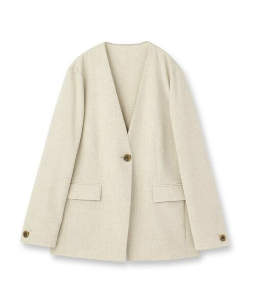 UNTITLED / アンタイトル ノーカラージャケット | スラブカラーレスジャケット | 詳細1