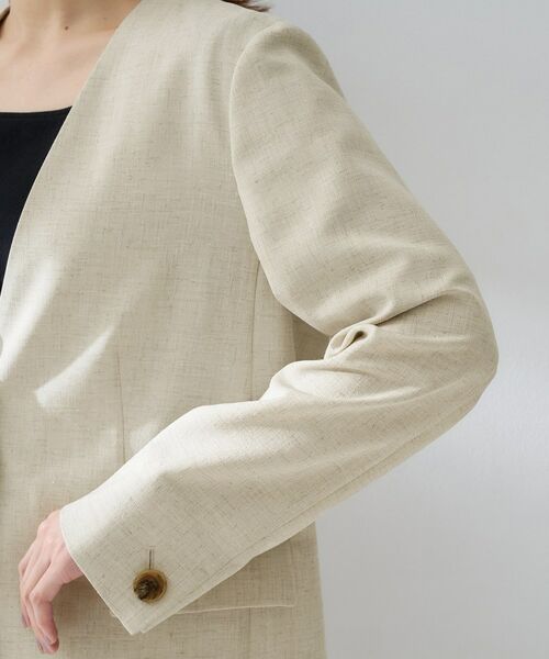 UNTITLED / アンタイトル ノーカラージャケット | スラブカラーレスジャケット | 詳細15