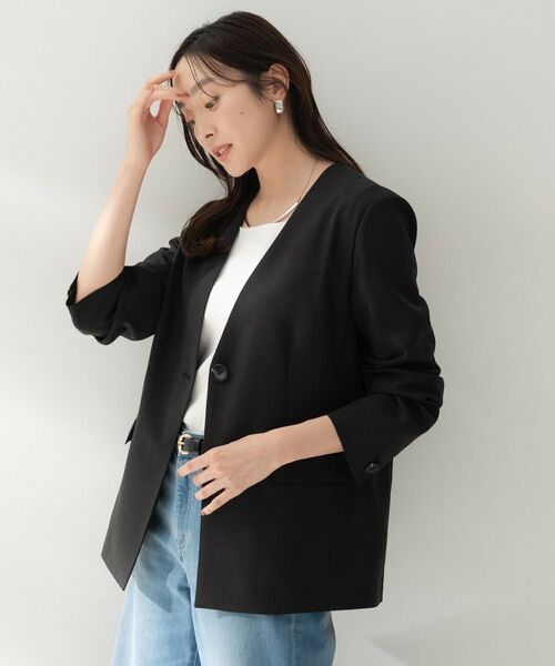 UNTITLED / アンタイトル ノーカラージャケット | スラブカラーレスジャケット | 詳細2