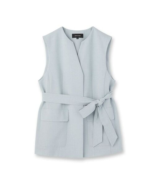 UNTITLED / アンタイトル ベスト | スラブキーネックジレ | 詳細1