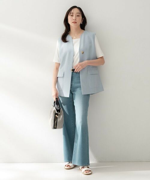 UNTITLED / アンタイトル ベスト | スラブキーネックジレ | 詳細14