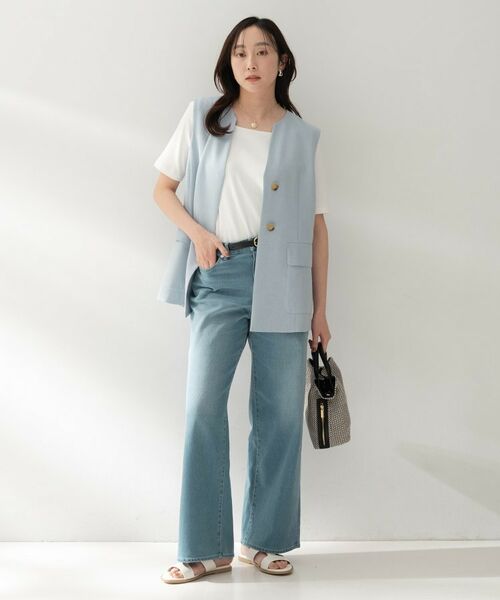 UNTITLED / アンタイトル ベスト | スラブキーネックジレ | 詳細15