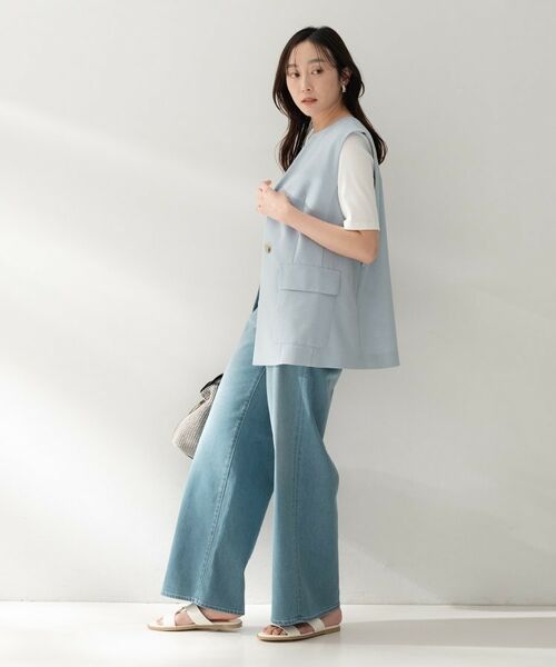 UNTITLED / アンタイトル ベスト | スラブキーネックジレ | 詳細16