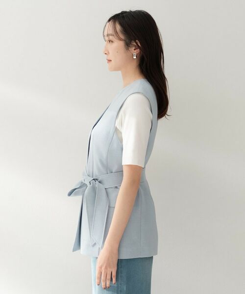 UNTITLED / アンタイトル ベスト | スラブキーネックジレ | 詳細19