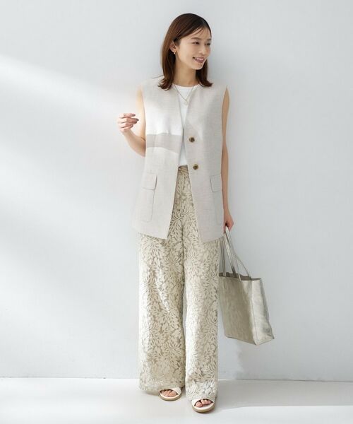 UNTITLED / アンタイトル ベスト | スラブキーネックジレ | 詳細7