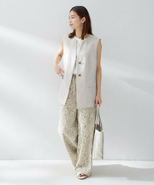 UNTITLED / アンタイトル ベスト | スラブキーネックジレ | 詳細8