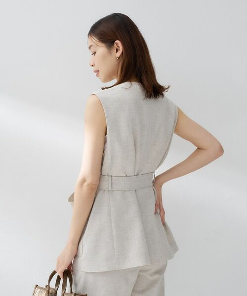 UNTITLED / アンタイトル ベスト | スラブキーネックジレ | 詳細9