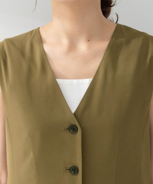 UNTITLED / アンタイトル ベスト | ドライシアーVネックジレ | 詳細14