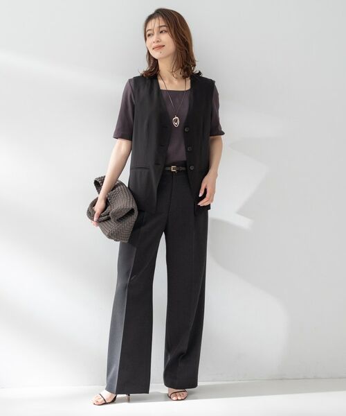 UNTITLED / アンタイトル ベスト | ドライシアーVネックジレ | 詳細3