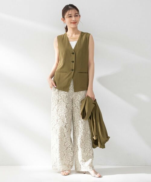 UNTITLED / アンタイトル ベスト | ドライシアーVネックジレ | 詳細7