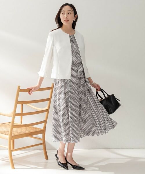 UNTITLED / アンタイトル ロング・マキシ丈ワンピース | ジオメプリントワンピース | 詳細4