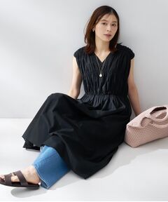 UNTITLED / アンタイトル ロング・マキシ丈ワンピース | シャーリングロングワンピース