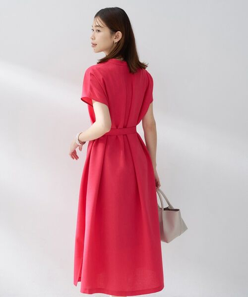 UNTITLED / アンタイトル ロング・マキシ丈ワンピース | スラブバンドカラーワンピース | 詳細15