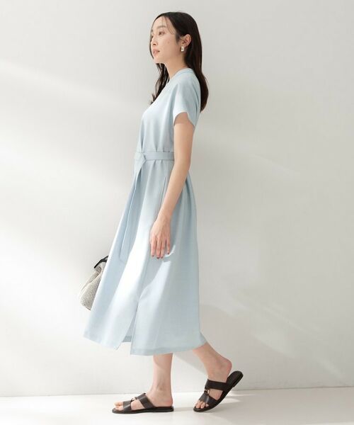 UNTITLED / アンタイトル ロング・マキシ丈ワンピース | スラブバンドカラーワンピース | 詳細24