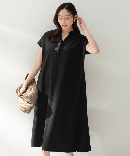 UNTITLED / アンタイトル ロング・マキシ丈ワンピース | スラブバンドカラーワンピース | 詳細3