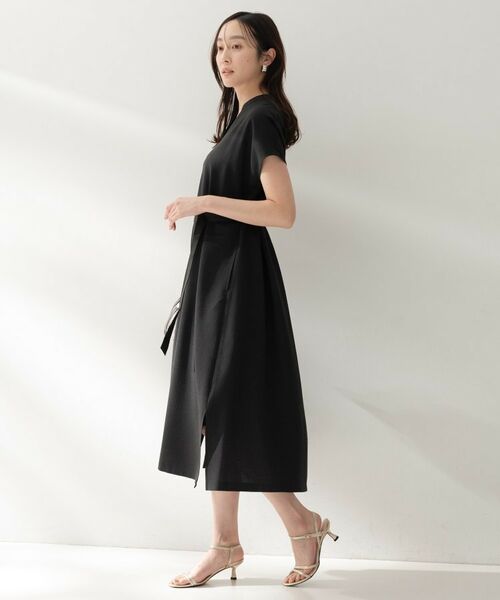 UNTITLED / アンタイトル ロング・マキシ丈ワンピース | スラブバンドカラーワンピース | 詳細6