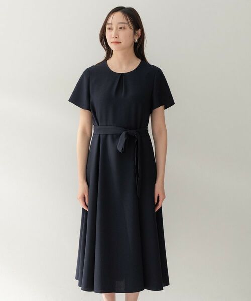 UNTITLED / アンタイトル ミニ丈・ひざ丈ワンピース | ドレープツイルワンピース | 詳細6